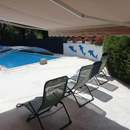 Gites De Plos Appart Chalet Piscine Spa Anduze Eksteriør billede