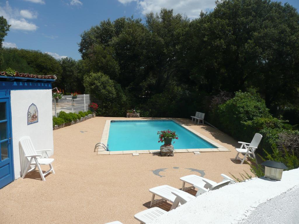 Gites De Plos Appart Chalet Piscine Spa Anduze Eksteriør billede