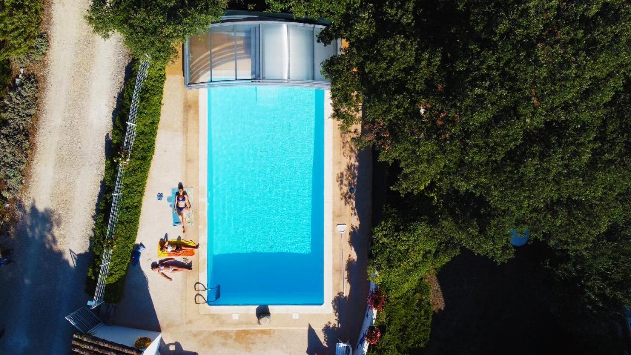 Gites De Plos Appart Chalet Piscine Spa Anduze Eksteriør billede