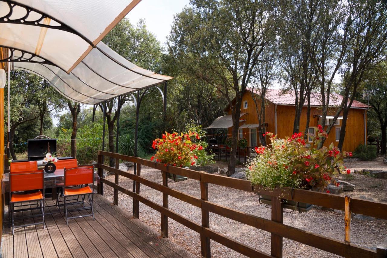 Gites De Plos Appart Chalet Piscine Spa Anduze Eksteriør billede