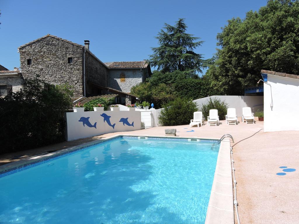 Gites De Plos Appart Chalet Piscine Spa Anduze Eksteriør billede